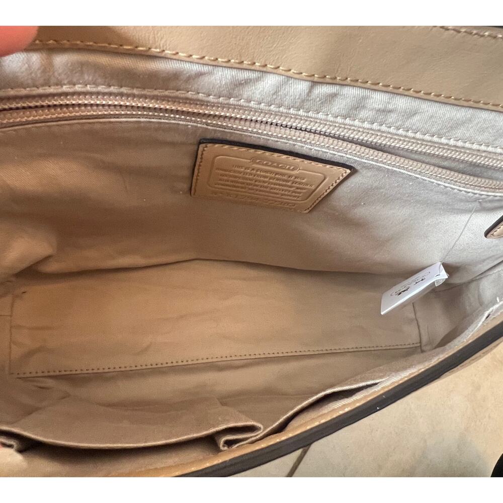 NWT. COACH Legacy Top Handle Handbag. Color Sand. Removable Adj Shoulder Strap. - Picture 6 of 10